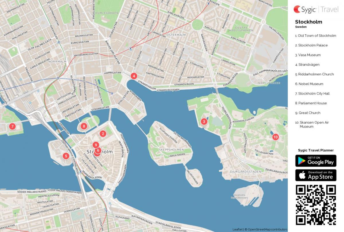 Stockholm sights map
