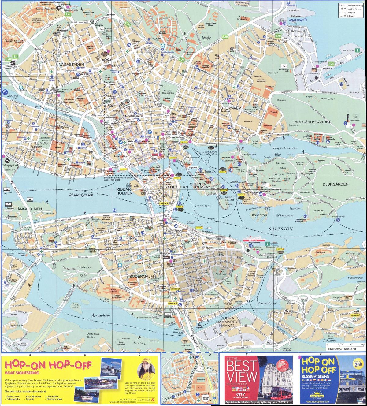 Stockholm city map